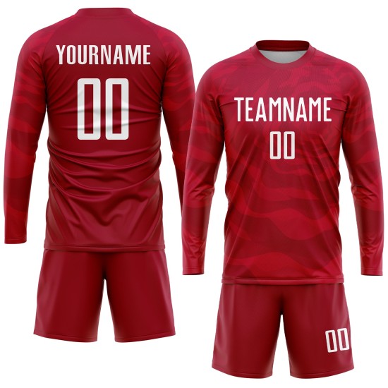 Maillot de football personnalisé à sublimation rouge et blanc Maillot de football personnalisé à sublimation rouge et blanc