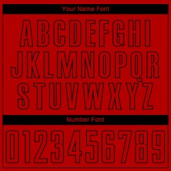 Maillot de football personnalisé rouge et noir par sublimation