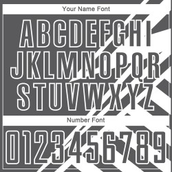 Maillot de football personnalisé à sublimation, lignes blanches et gris acier