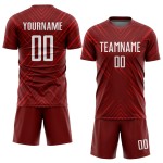 Maillot de football personnalisé à sublimation rouge et blanc Maillot de football personnalisé à sublimation rouge et blanc